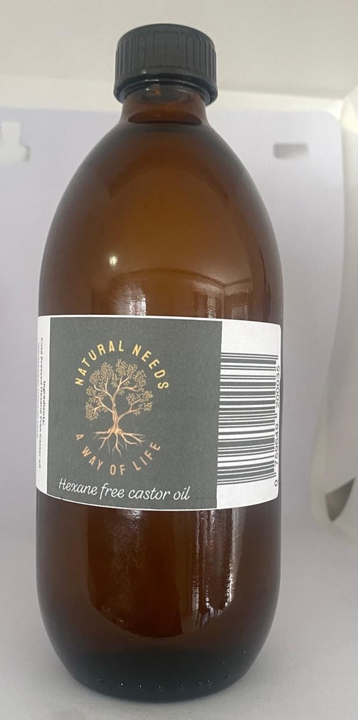HEXANE FREE CASTOR OIL 500ML (COLD PRESSED)