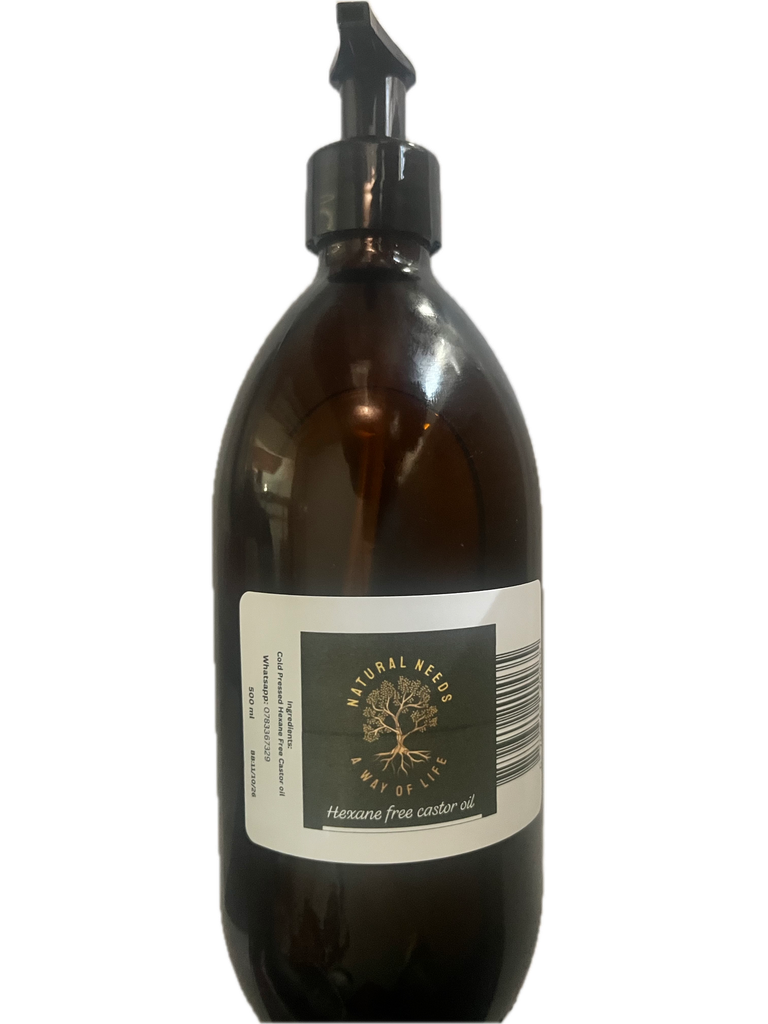 HEXANE FREE CASTOR OIL 450ML PUMP (COLD PRESSED)