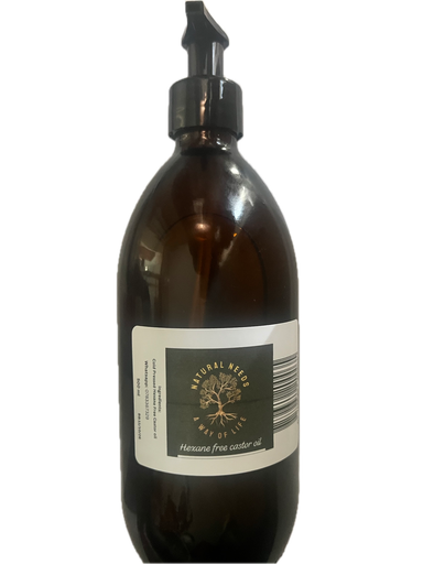 HEXANE FREE CASTOR OIL 450ML PUMP (COLD PRESSED)